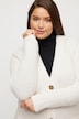 Strickjacke, V-Ausschnitt, Knöpfe, weicher Feinstrick
