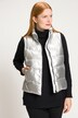 Silver Quilted Fully Lined Vest