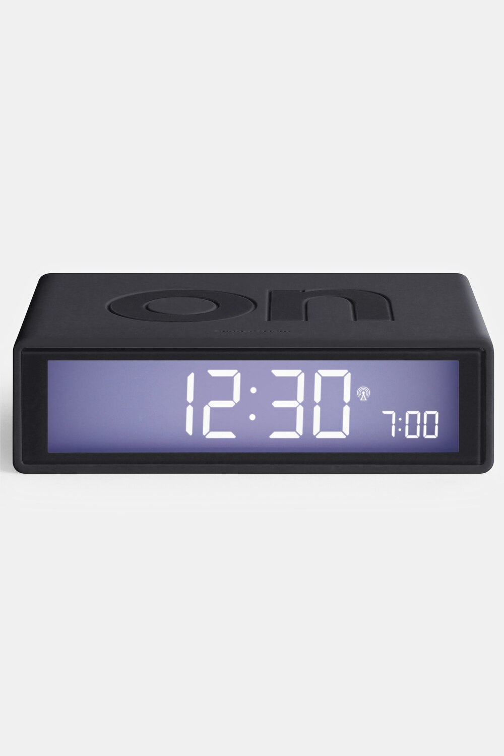 Plus Size LEXON Flip+ RCC Radio Controlled Alarm Clock, Man, grey, size: One Size, plastic, JP1880
