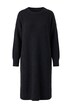 Úpletové šaty, oversize, midi délka, kulatý výstřih, dlouhé rukávy