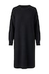 Úpletové šaty, oversize, midi délka, kulatý výstřih, dlouhé rukávy