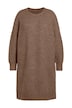Úpletové šaty, oversize, midi délka, kulatý výstřih, dlouhé rukávy