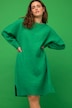 Strickkleid, oversized, Midikleid, Rundhals, Langarm