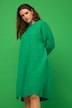 Strickkleid, oversized, Midikleid, Rundhals, Langarm