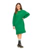Úpletové šaty, oversize, midi délka, kulatý výstřih, dlouhé rukávy
