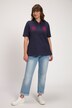 Embroidered Crests Short Sleeve Stretch Pique Polo Shirt