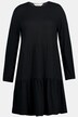 Midikleid, A-Line, Jersey, Rundhals, Langarm