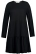 Midi šaty, A střih, žerzej, kulatý výstřih, dlouhé rukávy