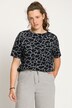 T-Shirt, oversized, Giraffen Print, Rundhals, Halbarm