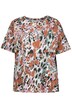 Tričko, oversize, leopardí potisk, kulatý výstřih, krátké rukávy