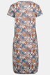 Kleid, Jersey, Allover Print, Rundhals, Halbarm