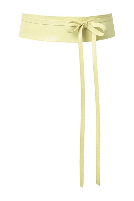 Kožený pásek, vázací, dlouhý