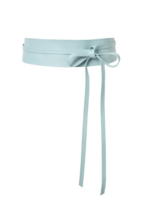 Kožený pásek, vázací, dlouhý