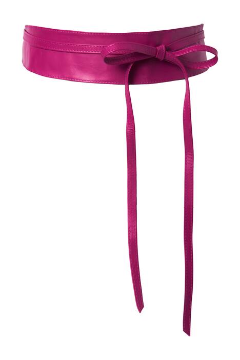 Kožený pásek, vázací, dlouhý