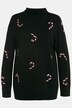 kerstpullover, zuurstokken, ronde hals, lange mouwen