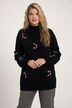 kerstpullover, zuurstokken, ronde hals, lange mouwen