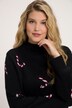 kerstpullover, zuurstokken, ronde hals, lange mouwen