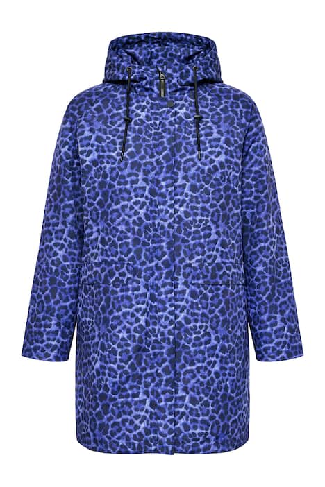 Pláštěnka, nepromokavá, leopardí potisk, kapuce, zip