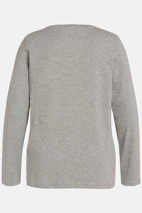 Topp, julkatt, A-linje, rund hals, lång ärm