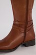 Lederstiefel, 3XL-Schaft, Elastikeinsatz, Weite H