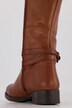 Lederstiefel, 3XL-Schaft, Elastikeinsatz, Weite H