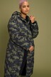Camo Print Quilted Coat