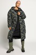 Camo Print Quilted Coat
