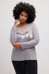 Genser, LOVE motiv, rund hals, langermet