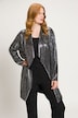 Sparkling Event Open Front Draped Jacket