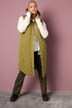A-line Fit Long Quilted Vest