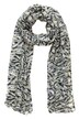Šátek, vzorovaný, extra dlouhý