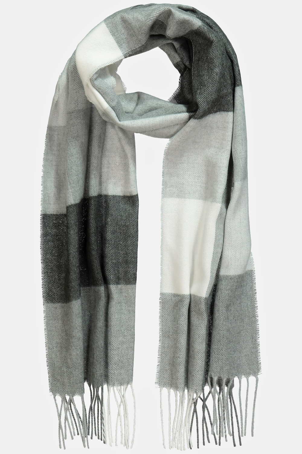 grandes tailles écharpe, femmes, gris, taille: one size, fibres synthétiques, ulla popken