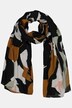 Scarf, grafiskt blommönster, luftig och lätt