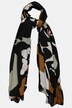 Scarf, grafiskt blommönster, luftig och lätt