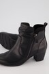 Stiefeletten, Jana Shoes, Raffung, Lederoptik, Weite H