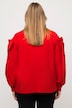 Bluse, Zierschleife, Cut-Out, V-Ausschnitt, Langarm