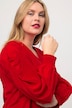 Bluse, Zierschleife, Cut-Out, V-Ausschnitt, Langarm