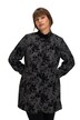 Kabát, vločkový potisk, Paisley vzor, stojáček, dlouhé rukávy