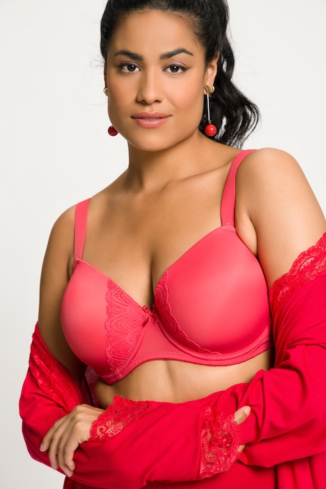 Butterfly Lace Detail Seamless Soft Cup Larissa Fit Underwire Bra