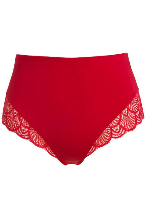 Kalhotky, krajka, vysoký pas