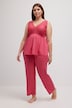 Lace Bodice Tank Stretch Knit Pajama Set