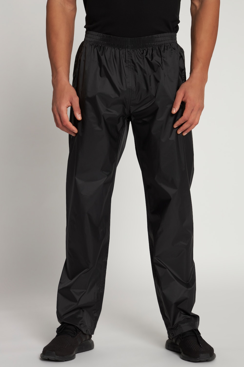 grandes tailles pantalon de pluie outdoor jay-pi, femmes, noir, taille: l, fibres synthétiques, jay-pi