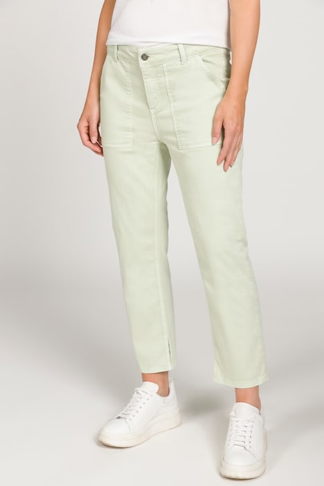 7/8-Jeans, weites Bein, aufgesetzte Taschen | Hose | Hosen