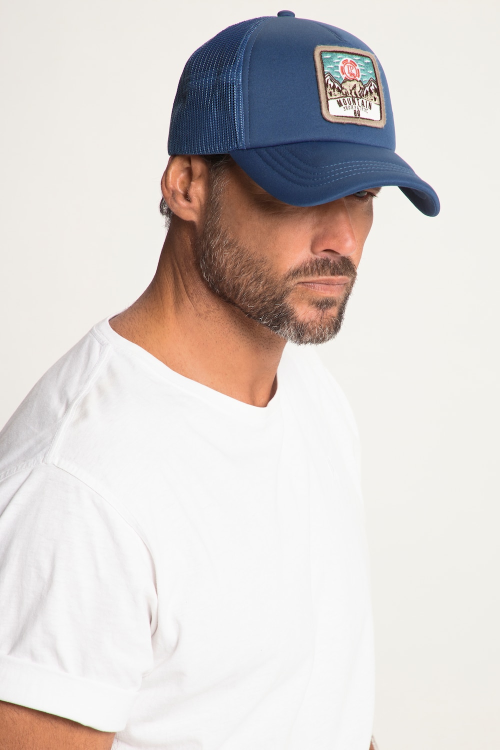 grandes tailles casquette, hommes, bleu, taille: one size, polyester, jp1880