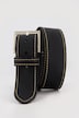Ceinture en cuir PullUp, boucle en métal, 4 cm de large