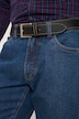 Ceinture en cuir PullUp, boucle en métal, 4 cm de large