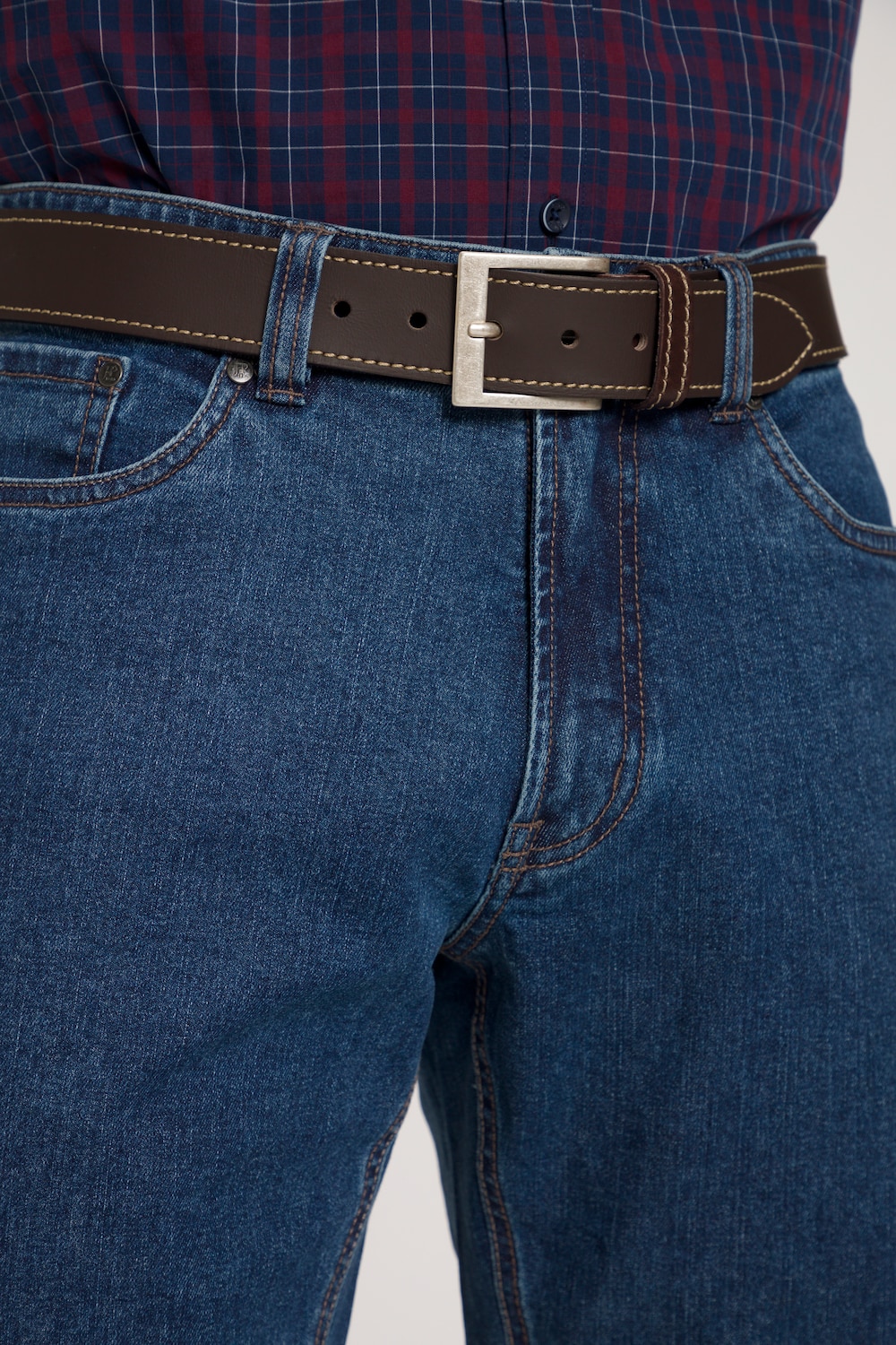grandes tailles ceinture en cuir pullup, hommes, marron, taille: 115, cuir, jp1880