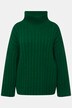 Rollkragen-Pullover, oversized, Rippstrick, Langarm