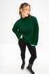 Rollkragen-Pullover, oversized, Rippstrick, Langarm