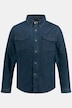 Denimjakke, skjult lynlås, brystlommer